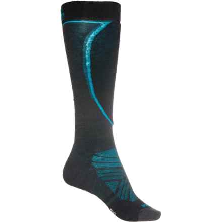 SmartWool Ski Targeted Cushion Socks - Merino Wool, Over the Calf (For Women) in Charcoal