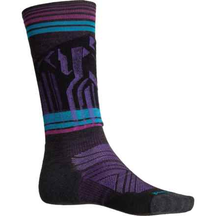 SmartWool Ski Targeted Cushion Summit Shot Socks - Merino Wool, Over the Calf (For Men and Women) in Charcoal