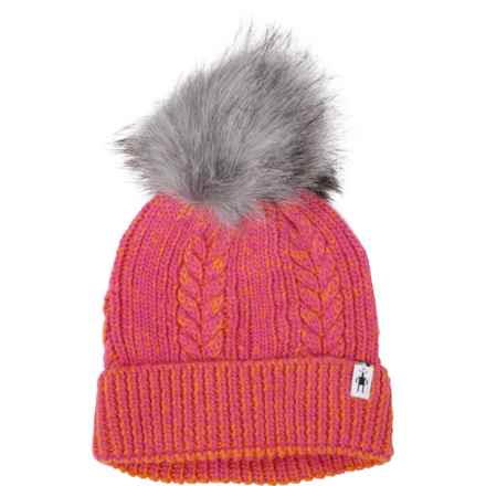 SmartWool Ski Town Beanie - Merino Wool (For Women) in Power Pink