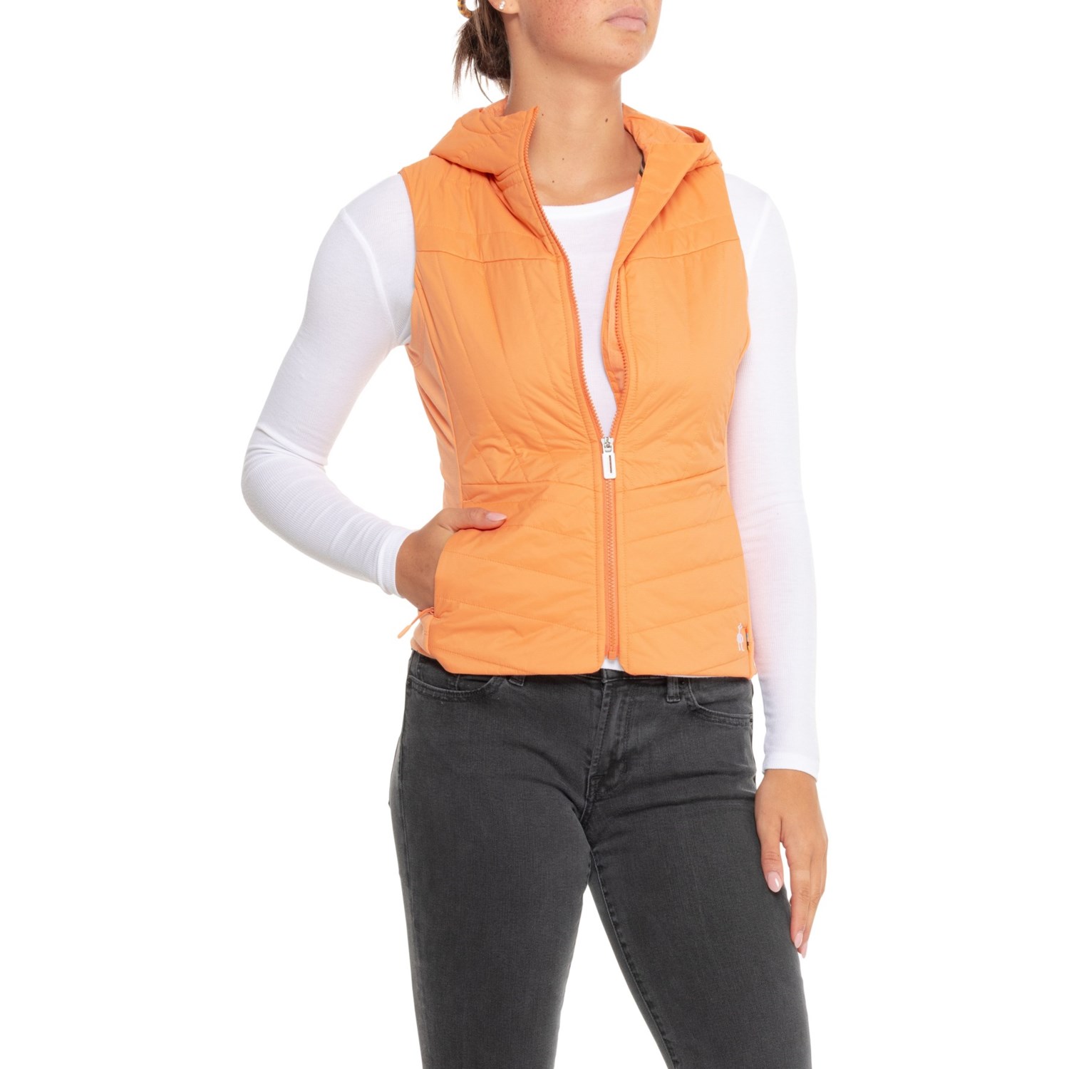 (取寄) スマートウール スマートロフト ベスト - インシュレイテッド メリノ ウール SmartWool Smartloft Vest - Insulated, Merino Wool Apricot smartwool-smartloft-vest-