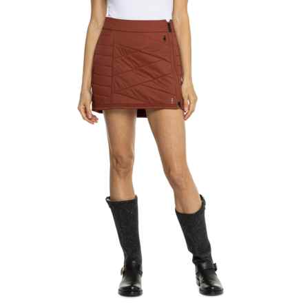 SmartWool Smartloft Zip Skirt - Merino Wool, Insulated in Pecan Brown