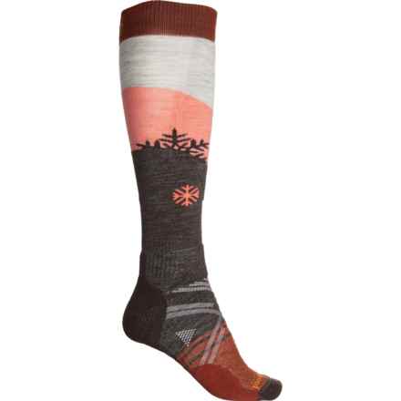 SmartWool Snowpocalypse Full Cushion Ski Socks - Merino Wool, Over the Calf (For Women) in Chestnut