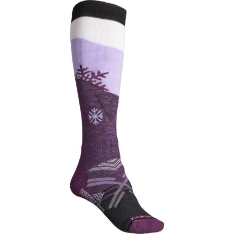 SmartWool Snowpocalypse Full Cushion Ski Socks - Merino Wool, Over the Calf (For Women) in Purple Iris
