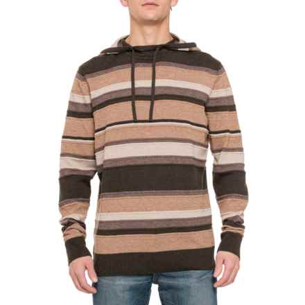 SmartWool Sparwood Pattern Hoodie Sweater in Acorn Heather Stripe