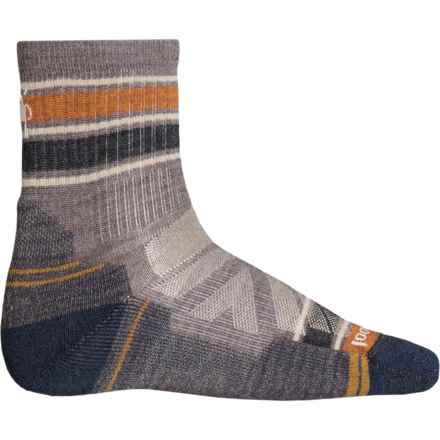 SmartWool Striped Light Cushion Hiking Socks - Merino Wool, Crew (For Men and Women) in Taupe