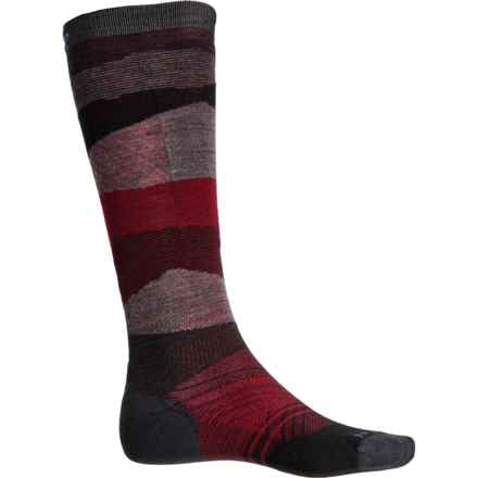 SmartWool Targeted Cushion Pattern Ski Socks - Merino Wool, Over the Calf (For Men and Women) in Charcoal