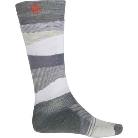 SmartWool Targeted Cushion Pattern Ski Socks - Merino Wool, Over the Calf (For Men and Women) in Medium Gray