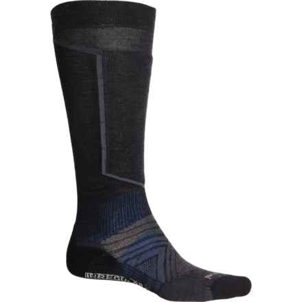 SmartWool Targeted Cushion Ski Socks - Merino Wool, Over the Calf (For Men) in Black