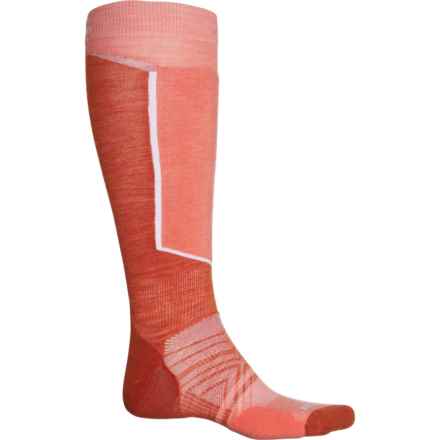 SmartWool Targeted Cushion Ski Socks - Merino Wool, Over the Calf (For Men) in Wild Salmon