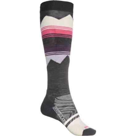 SmartWool Targeted Cushion Ski Socks - Merino Wool, Over the Calf (For Women) in Charcoal