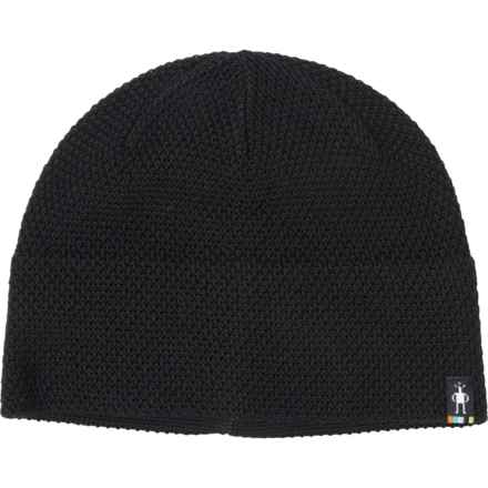 SmartWool Textured Lid Beanie - Merino Wool (For Men) in Black