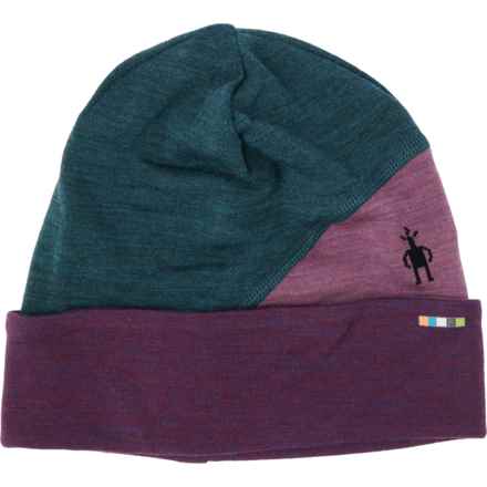 SmartWool Thermal Color-Block Beanie - Merino Wool (For Women) in Twilight Blue Heather