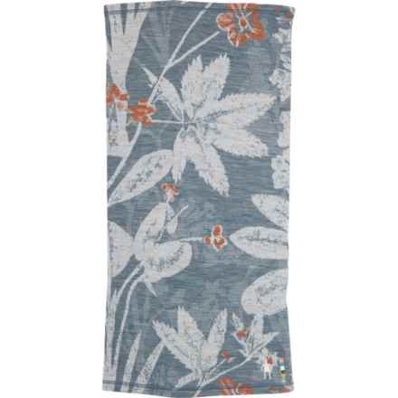 SmartWool Thermal Long Neck Gaiter - Merino Wool (For Women) in Winter Sky Floral