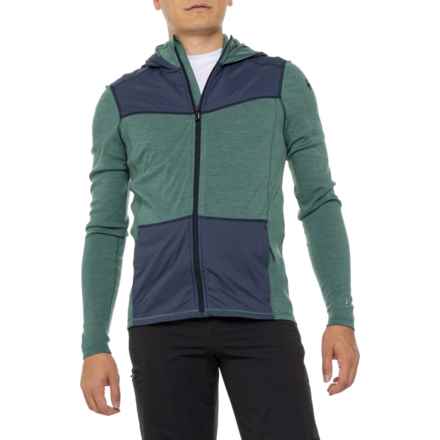 SmartWool Thermal Merino Active Hoodie - Merino Wool, Full Zip in Pine Gray Heather