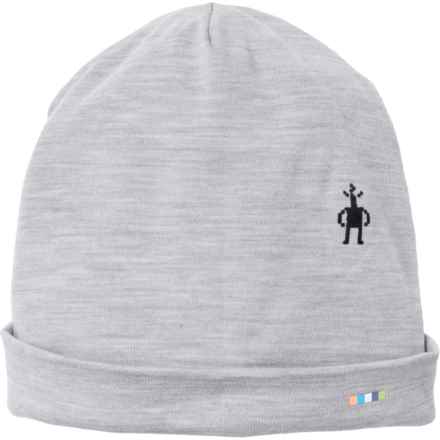 SmartWool Thermal Reversible Cuffed Beanie - Merino Wool in Light Gray Heather