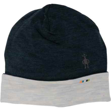 SmartWool Thermal Reversible Cuffed Beanie - Merino Wool in Twilight Blue Heather