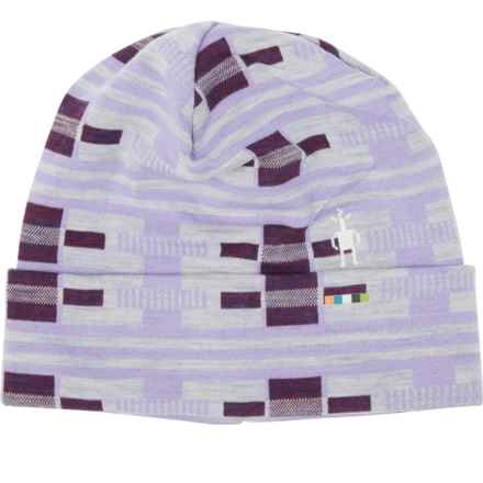 SmartWool Thermal Reversible Cuffed Beanie - Merino Wool in Violet Flirt With Me