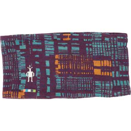 SmartWool Thermal Reversible Headband - Merino Wool (For Women) in Purple Iris Digi Plaid