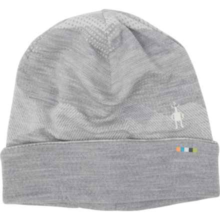 SmartWool Thermal Reversible Pattern Cuffed Beanie - Merino Wool (For Men) in Light Grey Mountain Scape