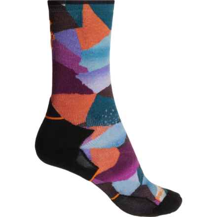 SmartWool Trail Run Targeted Cushion Mosai Socks - Merino Wool, Ankle (For Women) in Black