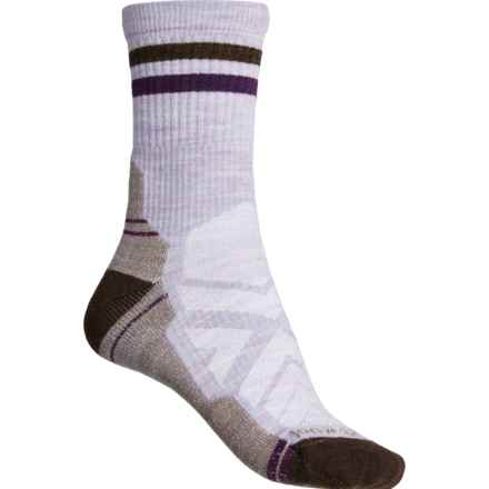 SmartWool Tube Stripe Light Cushion Hiking Socks - Merino Wool, Crew (For Women) in Purple Eclipse