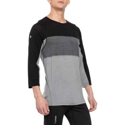 SmartWool Ultralite Mountain Bike T-Shirt - Merino Wool, 3/4 Sleeve in Black