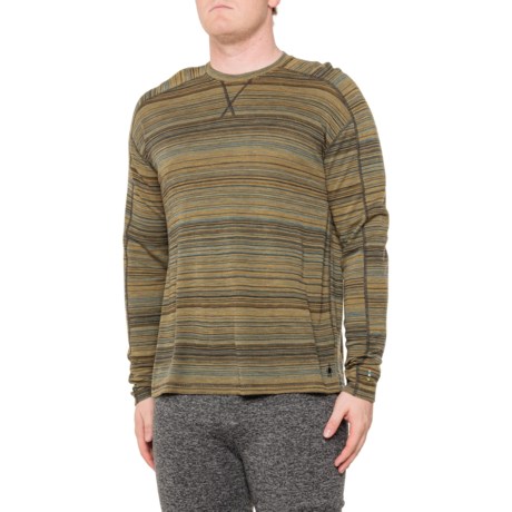 SmartWool Uni Thermal Pattern Base Layer Top - Merino Wool, Long Sleeve in North Woods Heather Color Shift