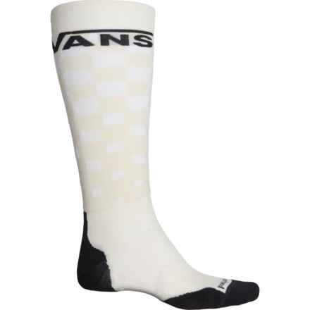 SmartWool VANS Checker Targeted Cushion Snowboard Socks - Merino Wool, Over the Calf (For Men and Women) in Natural