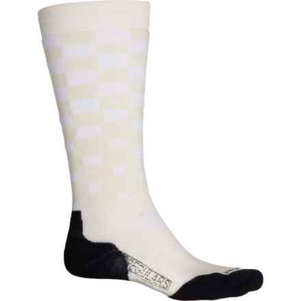 SmartWool VANS Checker Targeted Cushion Snowboard Socks - Merino Wool, Over the Calf (For Men and Women) in Natural