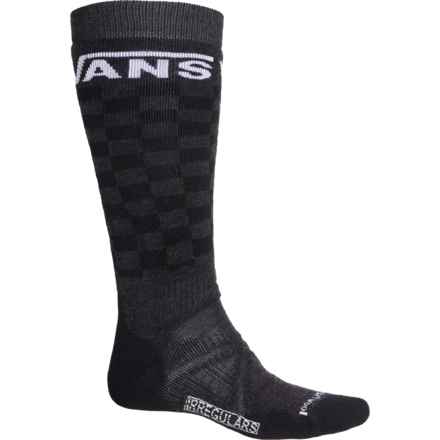 SmartWool VANS Classic Checker Snowboard Socks - Merino Wool, Over the Calf (For Men and Women) in Charcoal