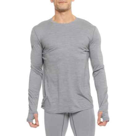 SmartWool VRST Crew Shirt - Merino Wool, Long Sleeve in Light Gray Heather