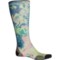 SmartWool Zero Cushion Pow Print Ski Socks - Merino Wool, Over the Calf (For Men and Women) in Twilight Blue