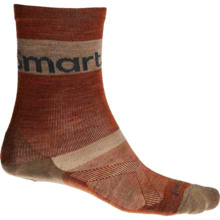 SmartWool Zero Cushion Stripe Bike Socks - Merino Wool, Crew (For Men and Women) in Picante