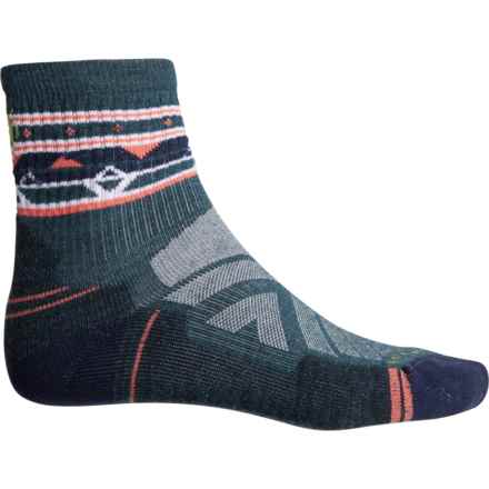 SmartWool Zig Zag Valley Light Cushion Hiking Socks - Merino Wool, Quarter Crew (For Women) in Twilight Blue