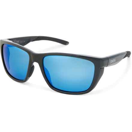 Smith Longfin Sunglasses - ChromaPop® Polarized Lenses in Black/Chromapop Polarized Blue Mirror