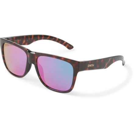 Smith Lowdown 2 Sunglasses - ChromaPop® Polarized Mirror Lenses (For Men) in Tortoise/Violet Mirror