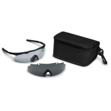 Smith Optics Elite Aegis Arc Ballistic Shield Shooting Glasses - Interchangeable Lenses in Black/Clear/Grey - Closeouts