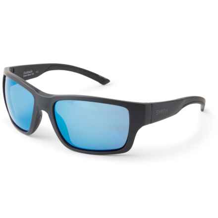 Smith Outback Sunglasses - ChromaPop® Polarized Mirror Lenses (For Men and Women) in Matte Black