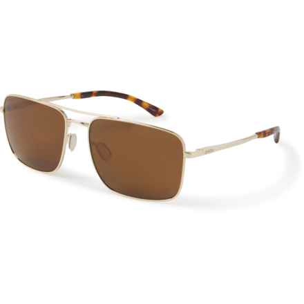 Smith Outcome Sunglasses - Polarized (For Men and Women) in Gold Brown