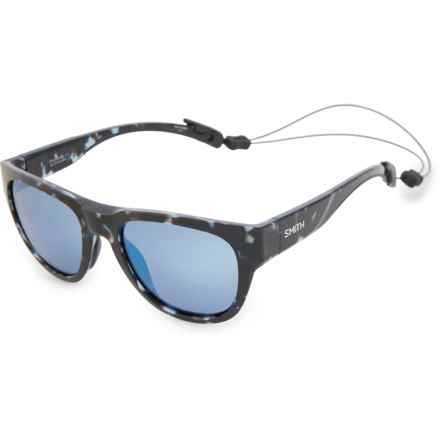 Smith Rockaway Sunglasses - ChromaPop® Polarized Mirror Lenses in Sky Tortoise/Chromapop Glass Polarized Blue Mirror