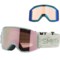 Smith Squad Mag Ski Goggles - ChromaPop®, Extra Lens, Low Bridge Fit (For Men) in Ac Elena Hight/Chromapop™ Everyday Rose Gold Mirro