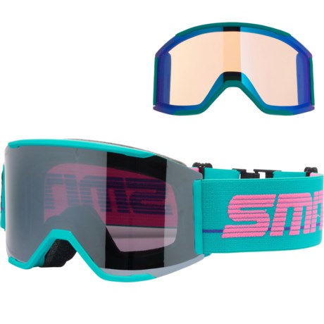 Smith Squad Mag Ski Goggles - ChromaPop®, Extra Lens, Low Bridge Fit (For Men) in Sundance 1989 Archive/Chromapop™ Sun Platinum Mirr