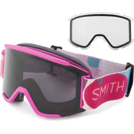 Smith Squad S ChromaPop® Ski Goggles - Extra Lens (For Women) in Fuschia Oversized Shapes