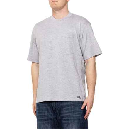 Smith's Workwear Extended Tail Knit T-Shirt - Short Sleeve in Heather Grey