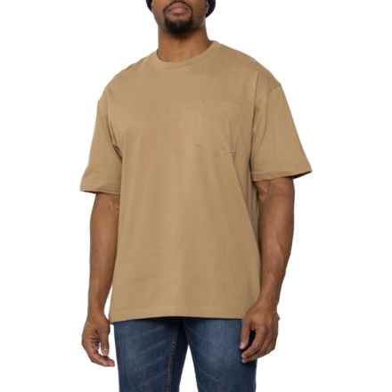 Smith's Workwear Extended Tail Knit T-Shirt - Short Sleeve in Khaki