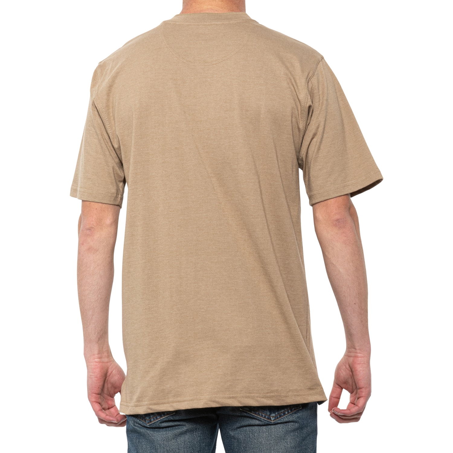 Long Tail Pocket Henley T-Shirt 