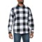 Smith's Workwear Plaid Flannel - Long Sleeve in White/Black