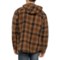 4DGTY_2 Smith's Workwear Sherpa-Lined Flannel Hooded Shirt Jacket