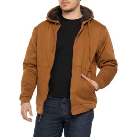 Smith's Workwear Sherpa-Lined Fleece Jacket - Full Zip (For Men) in Cam Brown