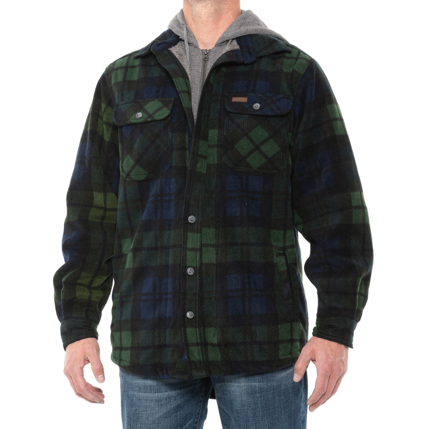 Smith's Workwear Sherpa-Lined Hooded Shirt Jacket (For Men) - Save 60%